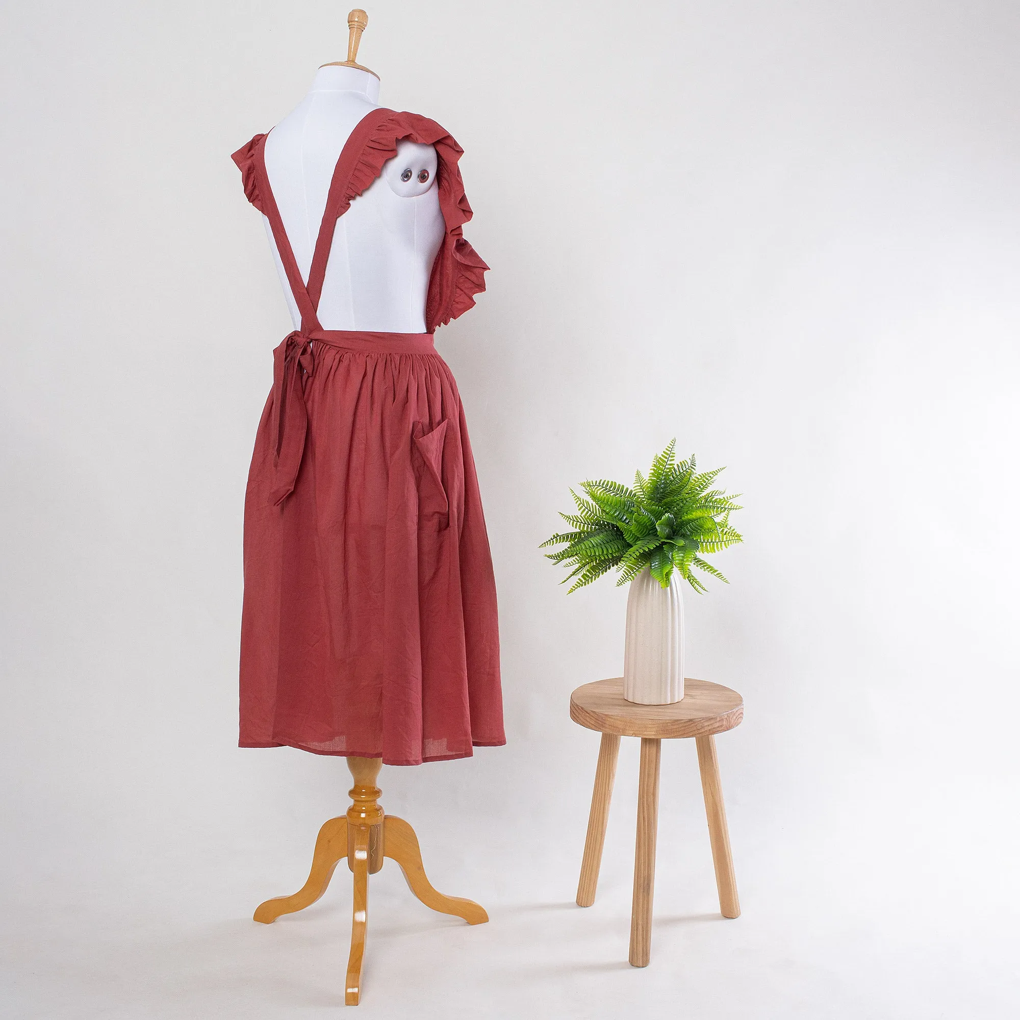 Maroon Multipurpose Cotton Apron