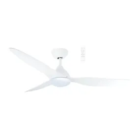 Martec Avoca DC 1220mm Ceiling Fan with LED Light Matt White