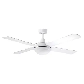 Martec Lifestyle 1320mm 4 Blade Ceiling Fan with 24w LED Light White