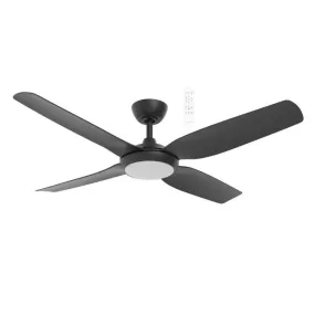 Martec Viper DC 4 1320mm Ceiling Fan with LED Light Matt Black