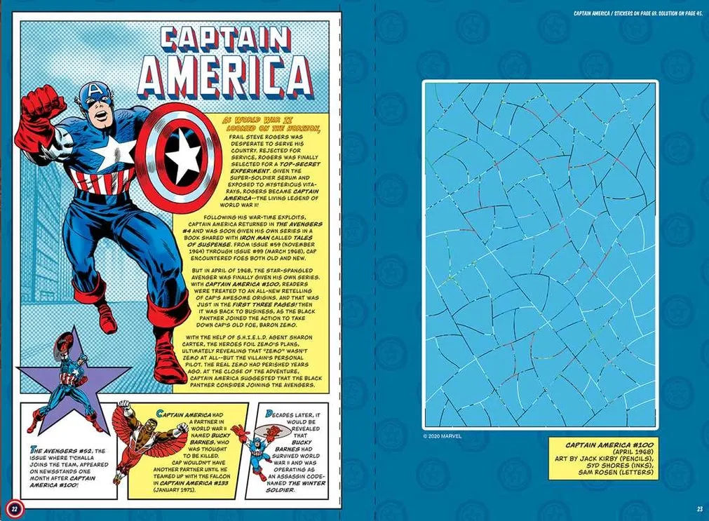 Marvel Sticker Art Puzzles Book