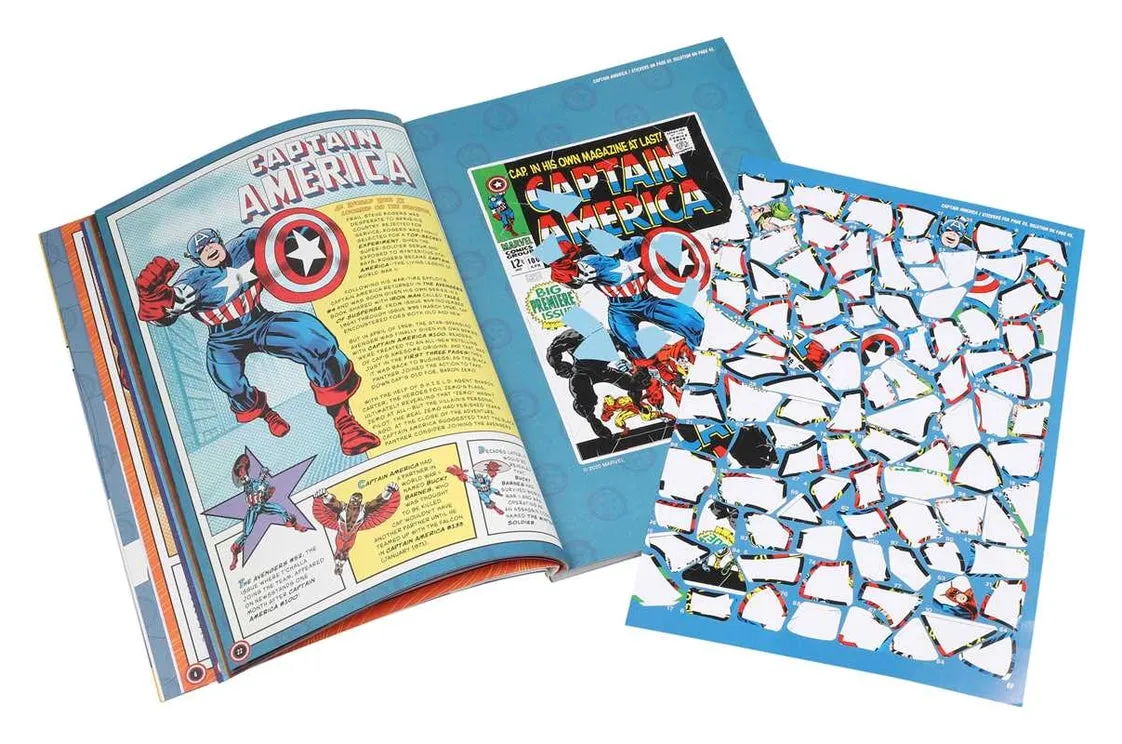 Marvel Sticker Art Puzzles Book