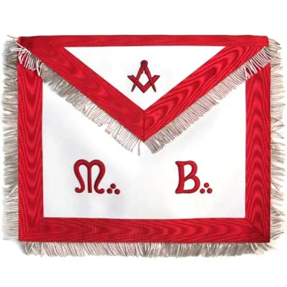 Masonic Scottish Rite AASR Honor Apron "M B" Leather Apron