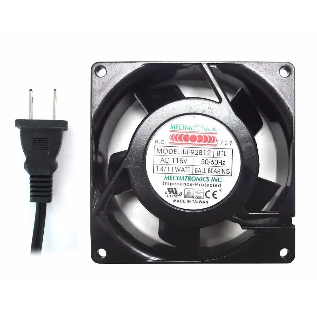 Mechatronics 92x92x25mm AC Low speed Fan UF92B12-BTLR