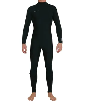 Men's Defender 3/2mm Steamer Back Zip Wetsuit - Black