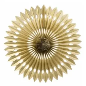 Metallic Gold Hanging Fan 40cm