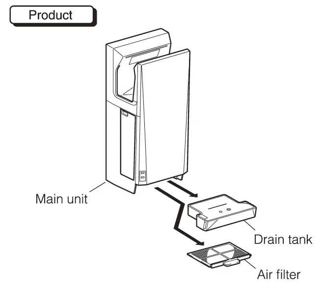 Mitsubishi® Jet Towel™ SLIM Hand Dryer (Silver/Gray) JT-SB116JH2-S-NA (9th Generation / Replaces JT-SB116JH-G-NA, 8th Gen)