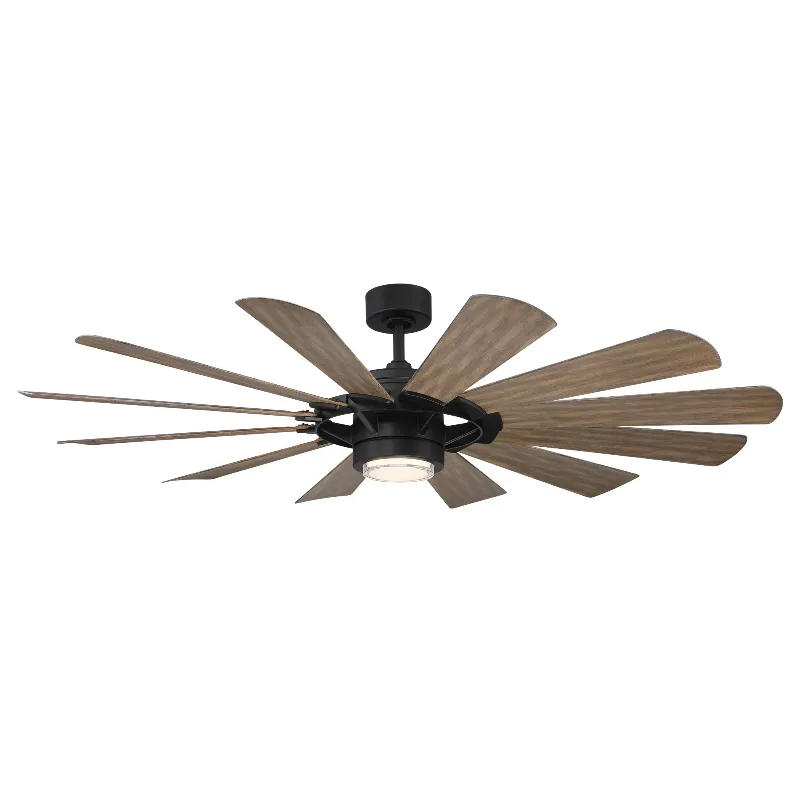 Modern Forms FR-W2201-65L Wyndmill 65" Indoor/Outdoor Ceiling Fan with LED Light Kit, 2700K