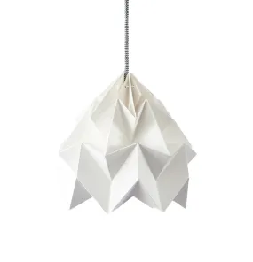 Moth paper origami lamp white