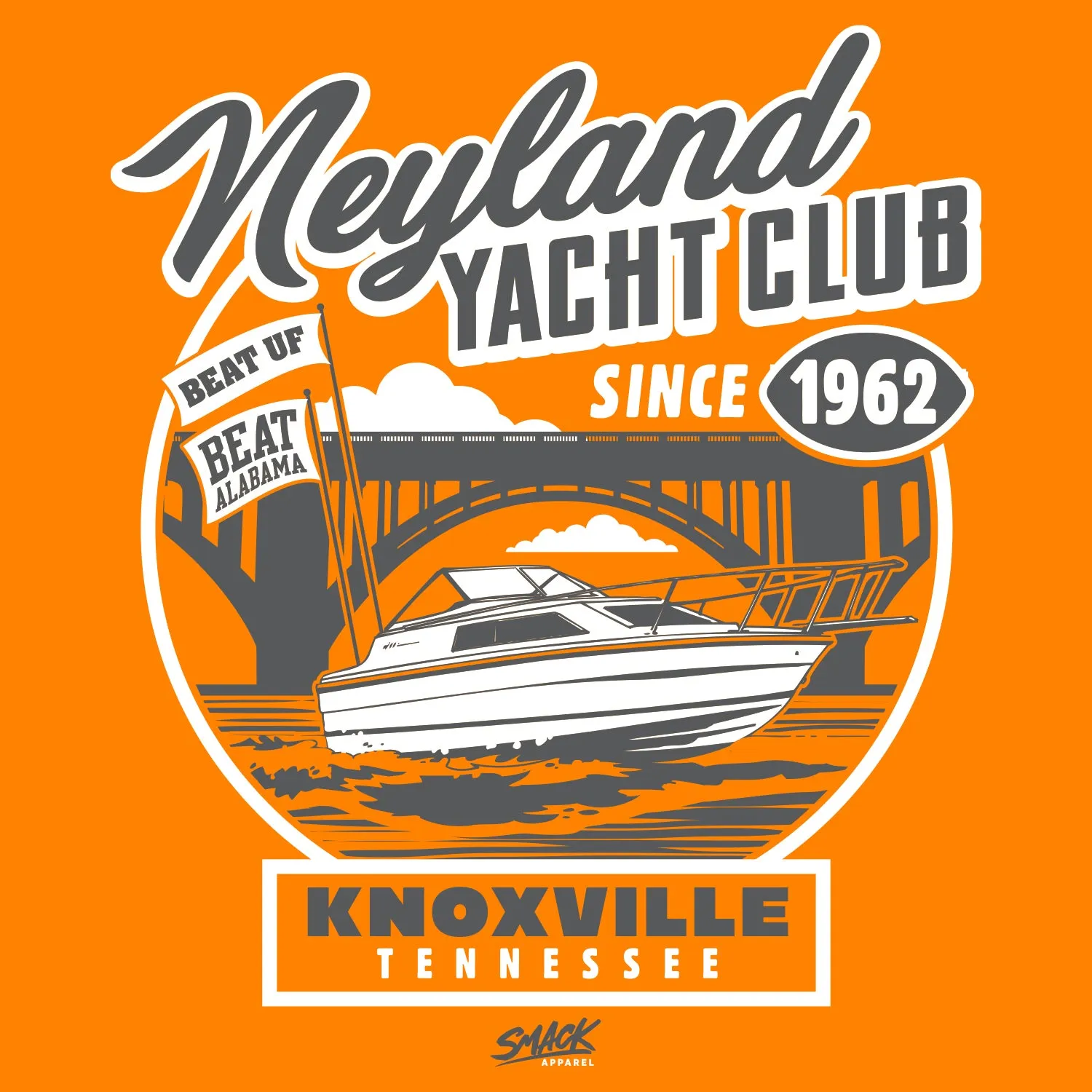 Neyland Yacht Club T-Shirt for Tennessee College Fans (SM-5XL)