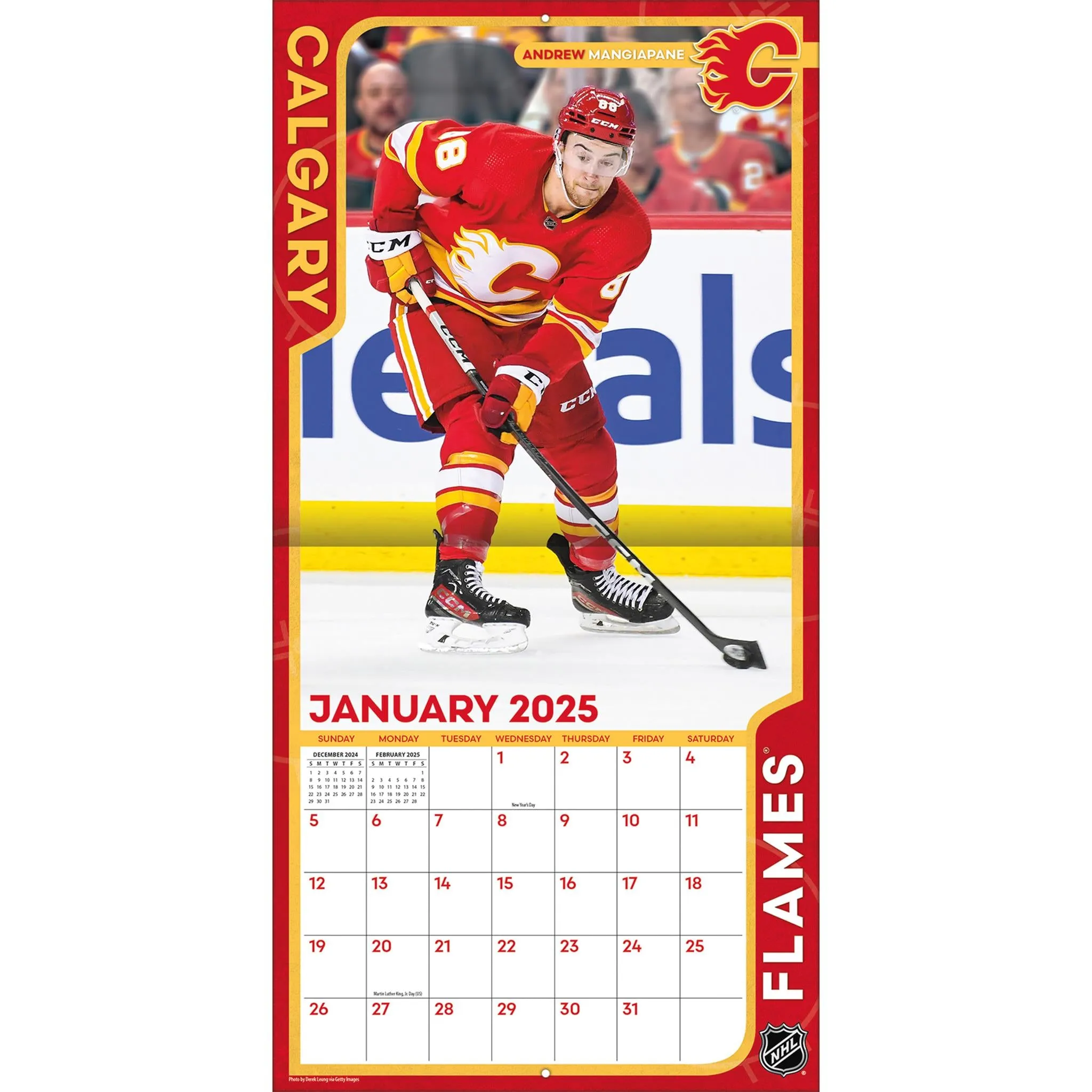 NHL Calgary Flames Wall 2025 Calendar - Online Exclusive