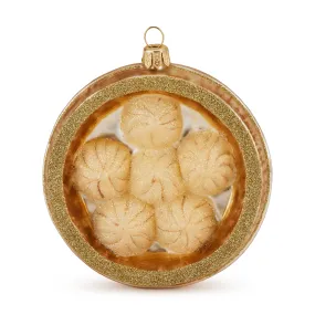 NYC Soup Dumplings Glass Holiday Ornament