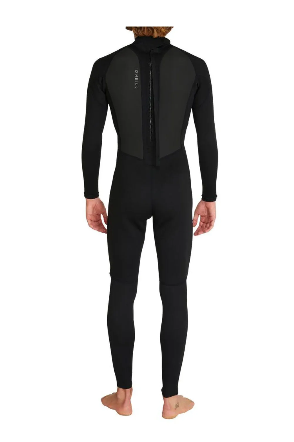 O'Neill Men's Factor 3/2mm Steamer Back Zip Wetsuit - Black