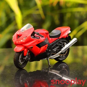 Original Licensed Diecast Kawasaki Ninja ZX-14R Toy Bike (1:18 Scale)