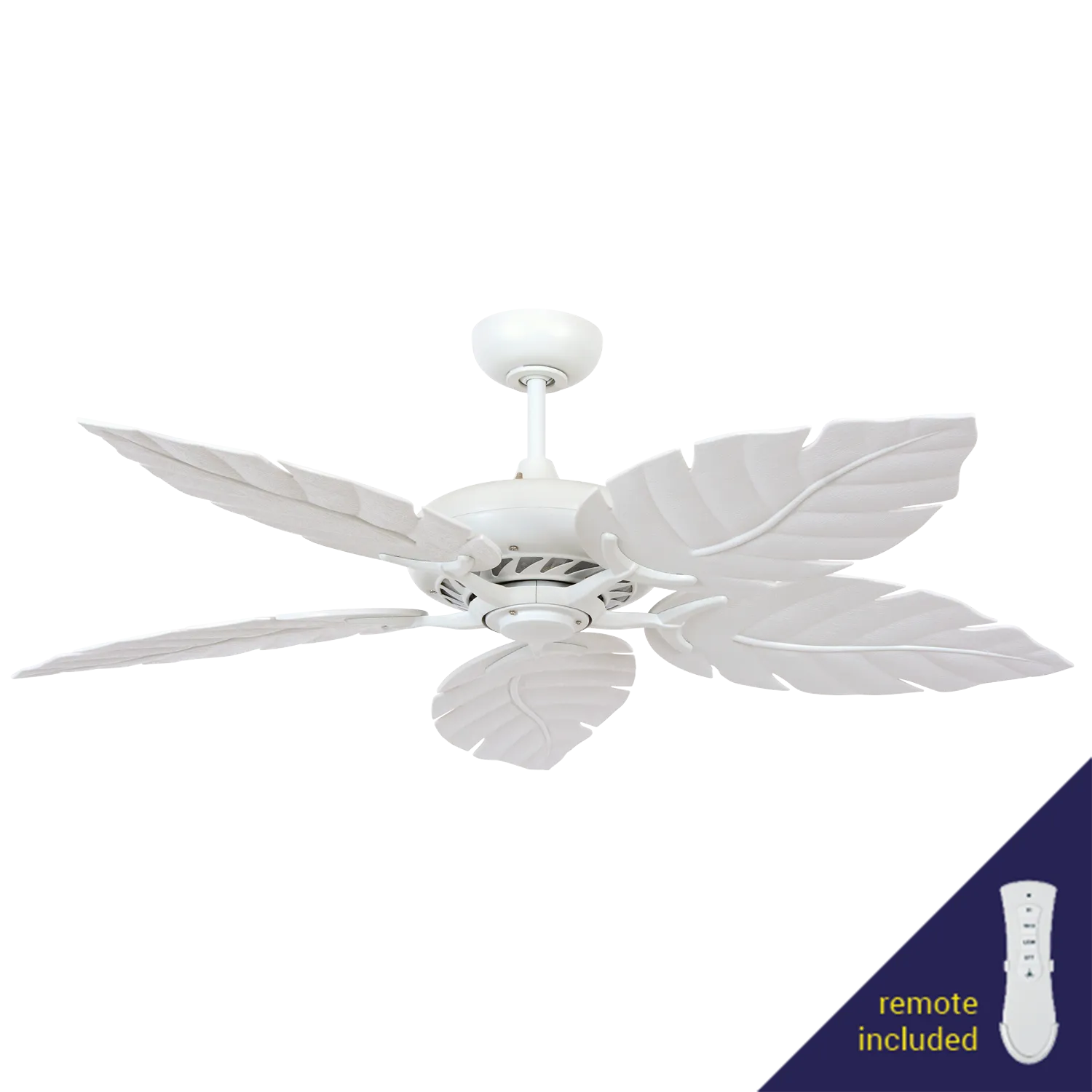 Palmetto White 80W AC Ceiling Fan with 5 ABS Blades