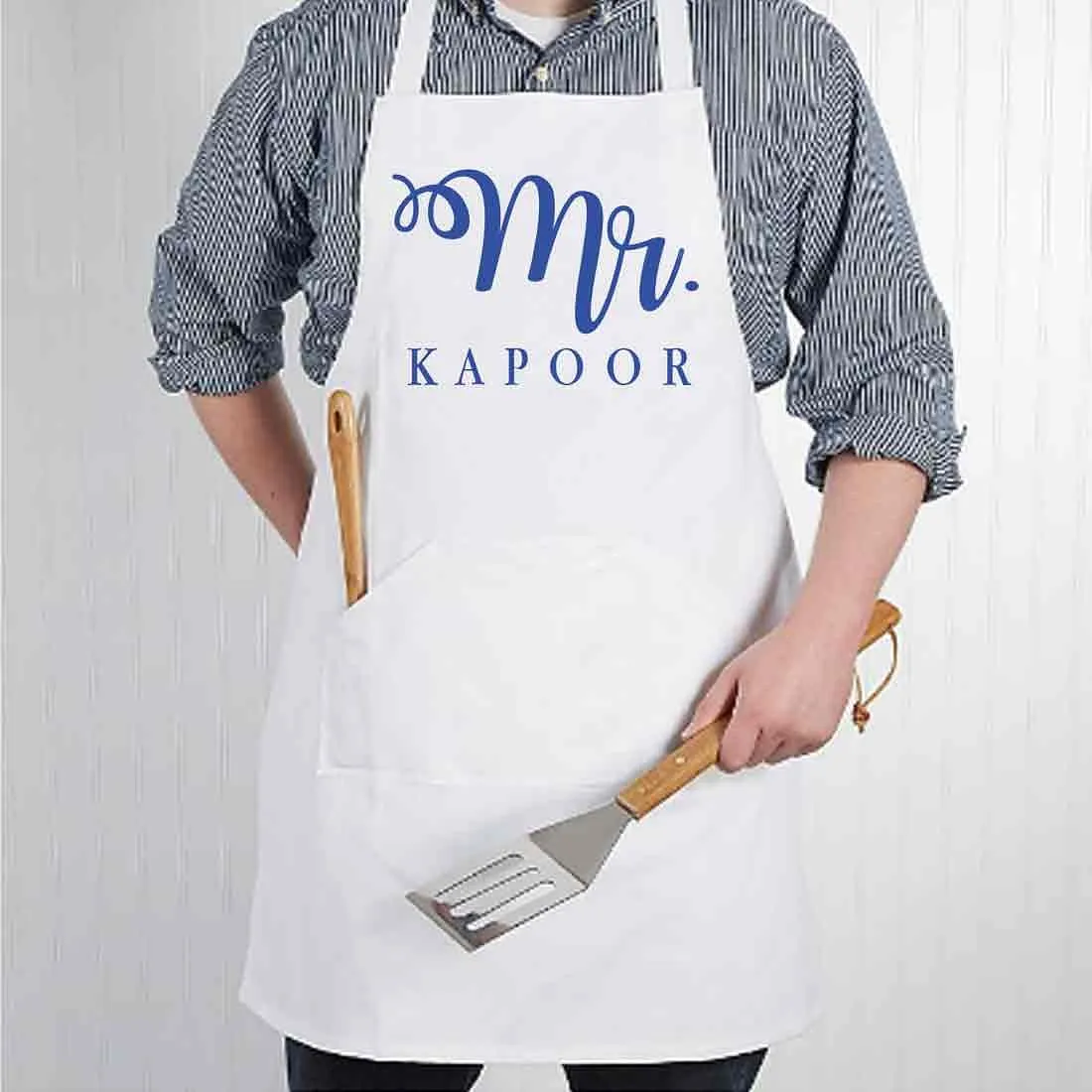 Personalized Aprons for Men Birthday Anniversary Gifts - Mr