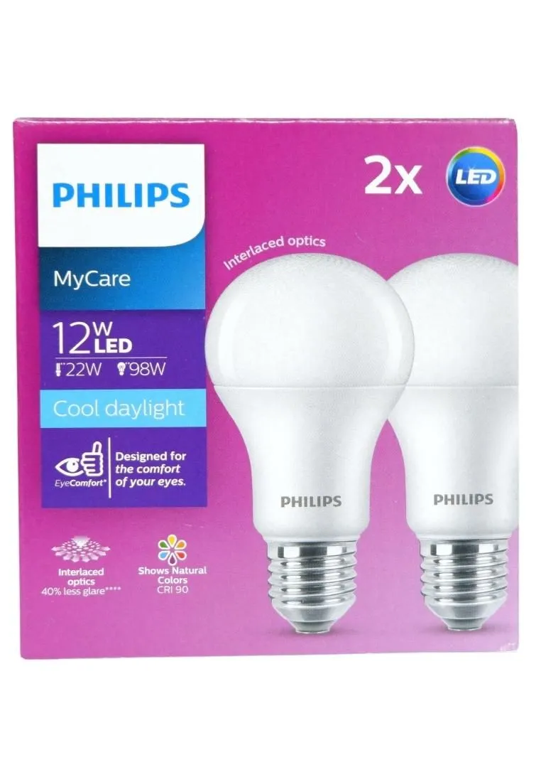 Philips My Care Led Bulb E27 Dl 6500K 230V 2Pack