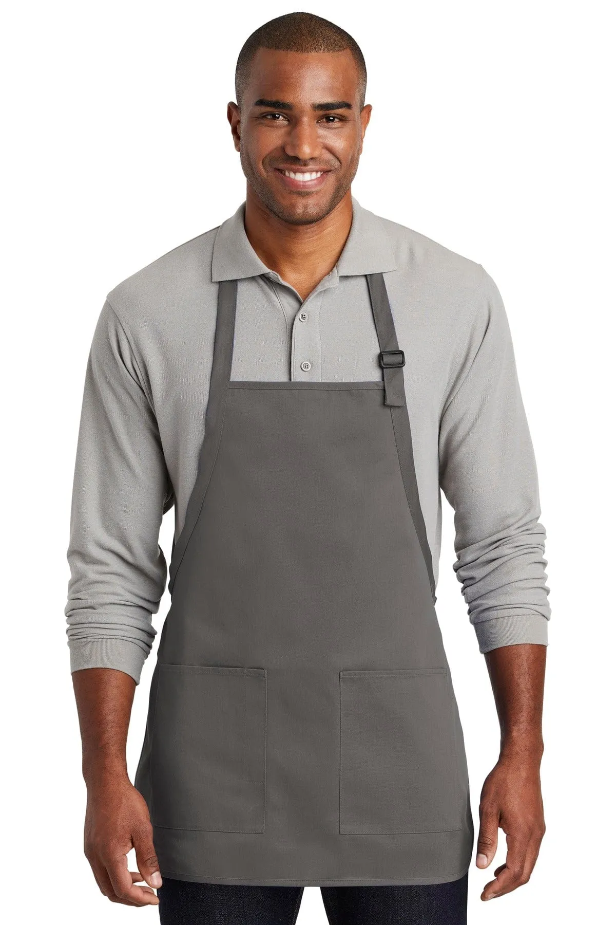 Port Authority  ®  Medium-Length Two-Pocket Bib Apron. A601