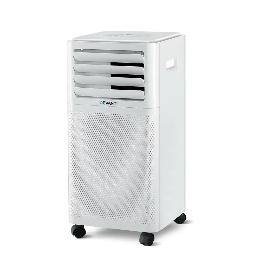 Portable Air Conditioner Cooling Mobile Fan Cooler Dehumidifier White 2000W