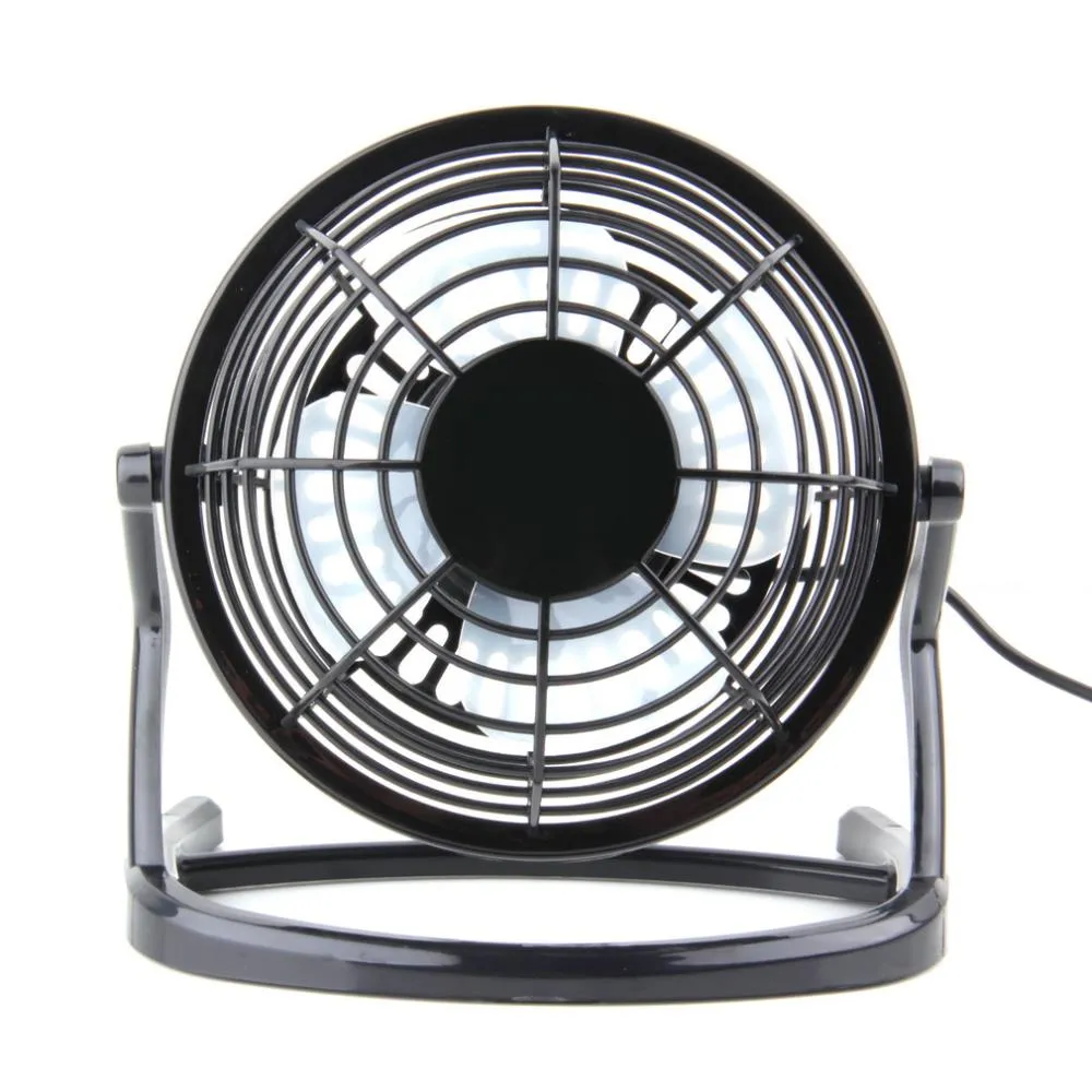 Portable DC 5V Small Desk USB 4 Blades Cooler Cooling Fan USB Mini Fans Operation Super Mute Silent PC / Laptop / Notebook