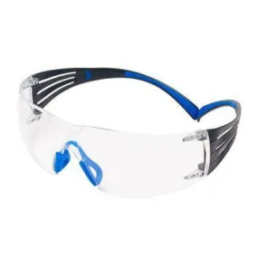 Protective Glasses - 3M SecureFit Protective Eyewear 400 Series, Clear Scotchgard Anti-Fog Lens SF401SGAF-BLU