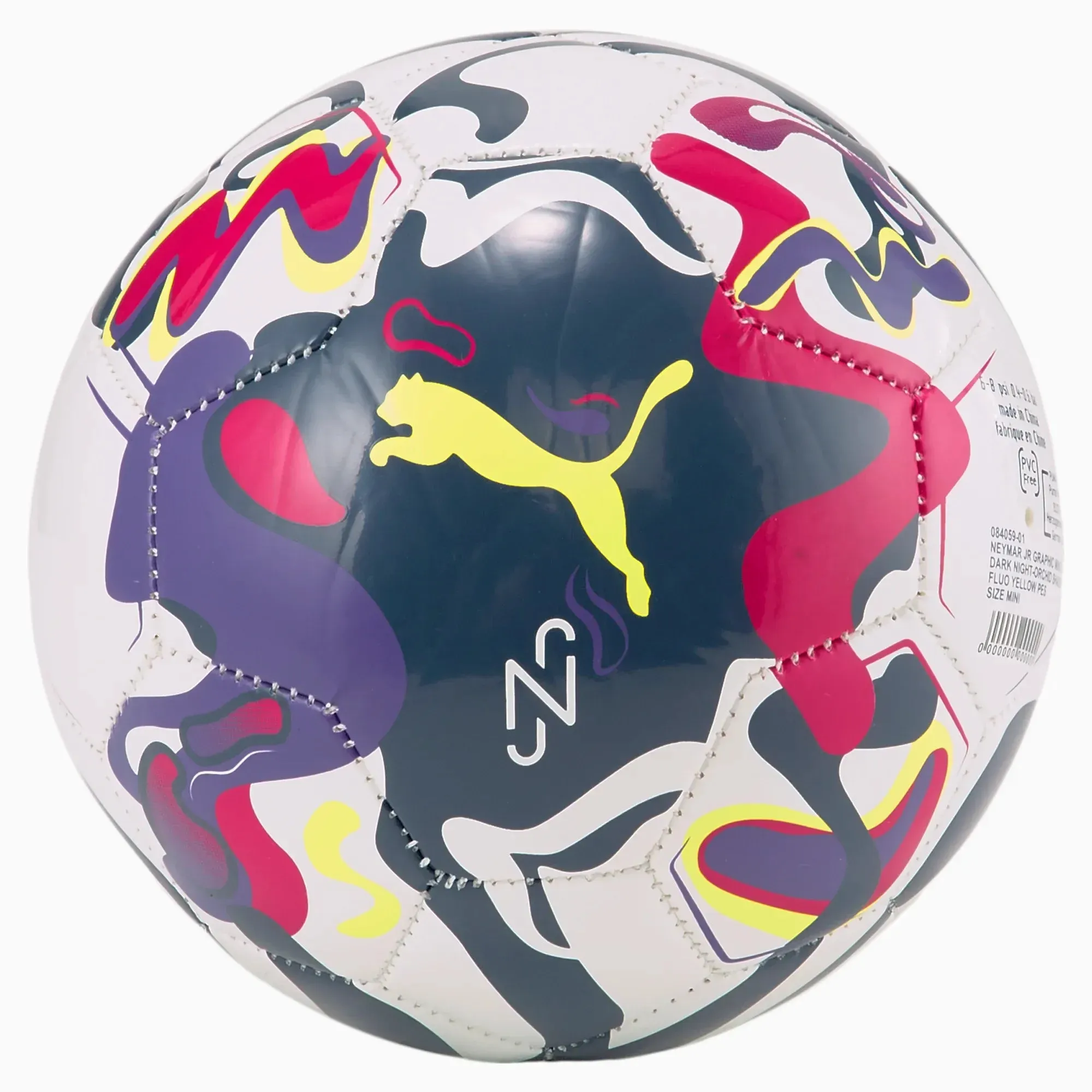 Puma Neymar Jr Graphic Mini Ball - Dark Night-Orchid Shadow-Fluro Yellow