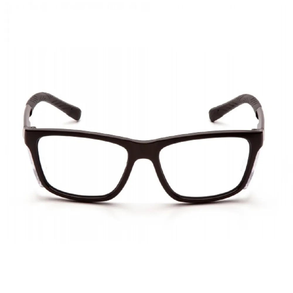 Pyramex Conaire Safety Glasses, Black Frame with Intergrated Side Shields