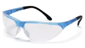 Pyramex SCB2810S Rendezvous Crystal Blue Safety Glasses W/ Clear Lens (12 each)