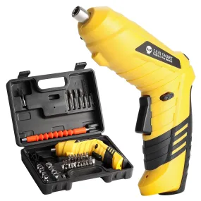 Rechargeable Cordless Electric Screwdriver, 1/4" Hex Chuck