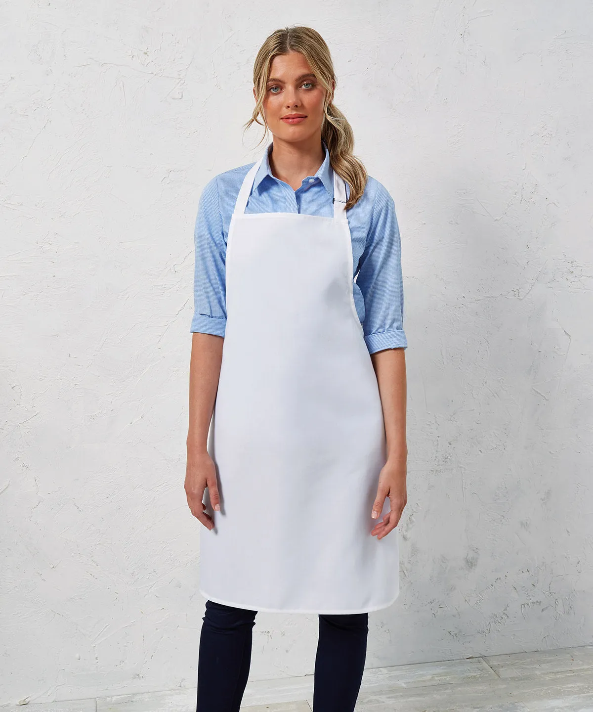 Red - 100% Polyester bib apron