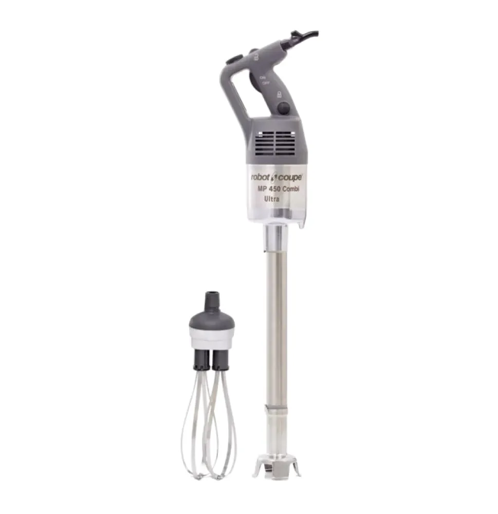 Robot Coupe MP 450 Combi 18" Variable Speed Immersion Blender with 10" Whisk - 120V/720W