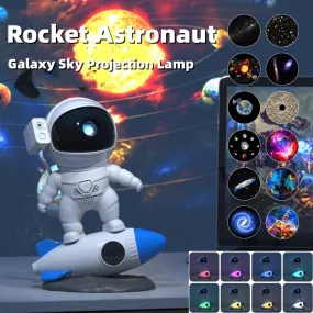 Rocket Astronaut Sky Projector Lamp