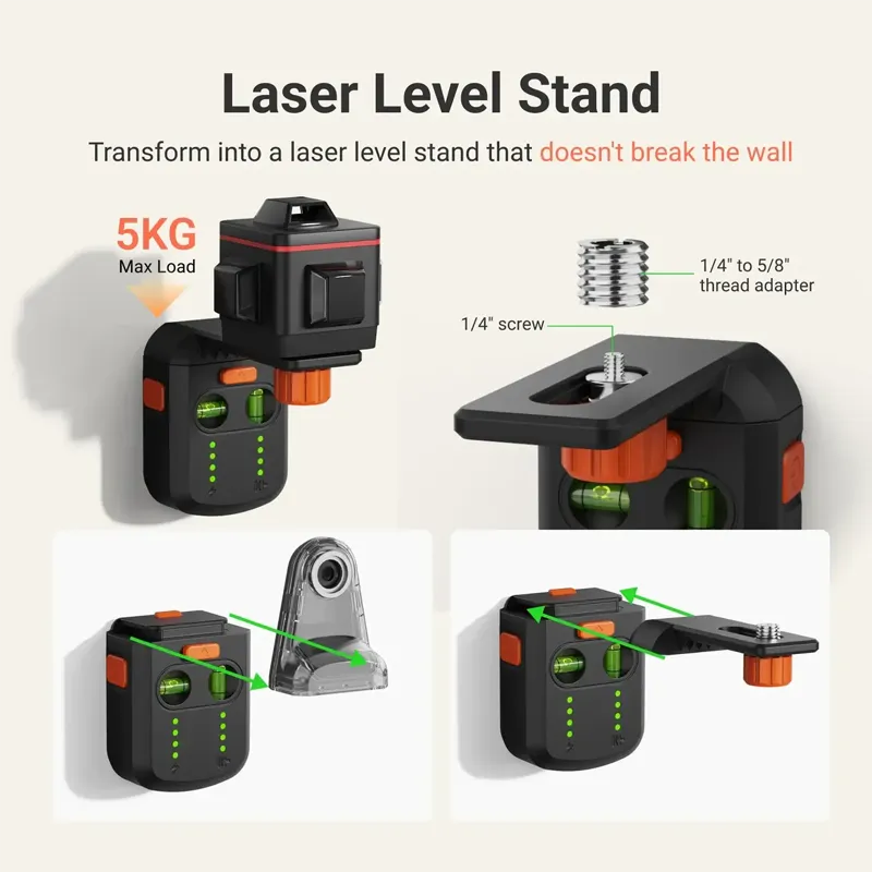 SAKER 4-in-1 Laser Level Tool with Line Laser