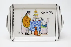 Sam Toft Tea for Two Cat & Dog Scatter Tray