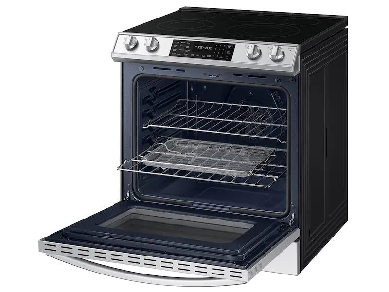 Samsung Bespoke 6.3 cu. ft. Smart Front Control Slide-In Electric Range with Air Fry