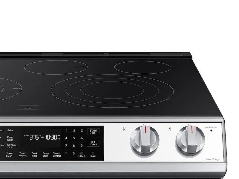 Samsung Bespoke 6.3 cu. ft. Smart Front Control Slide-In Electric Range with Air Fry