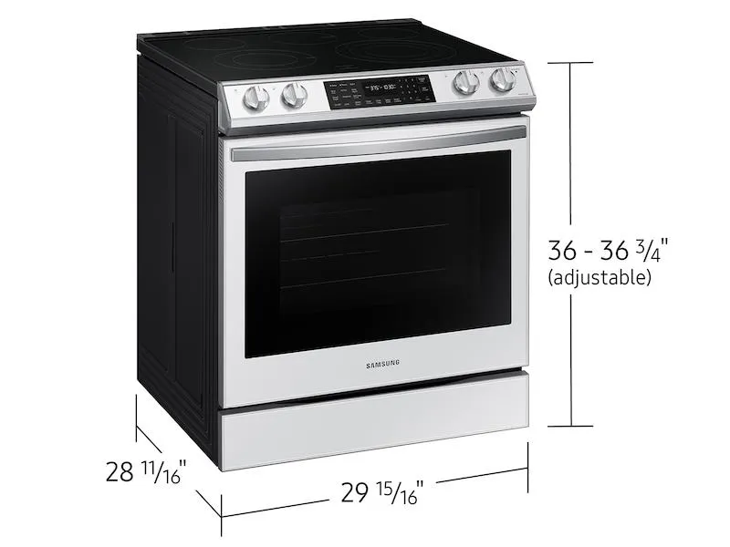 Samsung Bespoke 6.3 cu. ft. Smart Front Control Slide-In Electric Range with Air Fry