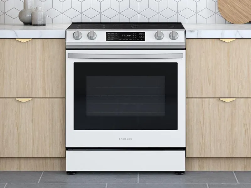 Samsung Bespoke 6.3 cu. ft. Smart Front Control Slide-In Electric Range with Air Fry