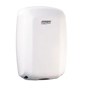 Saniflow® M09A MACHFLOW® Hand Dryer - White Epoxy on Steel High-Speed Universal Voltage