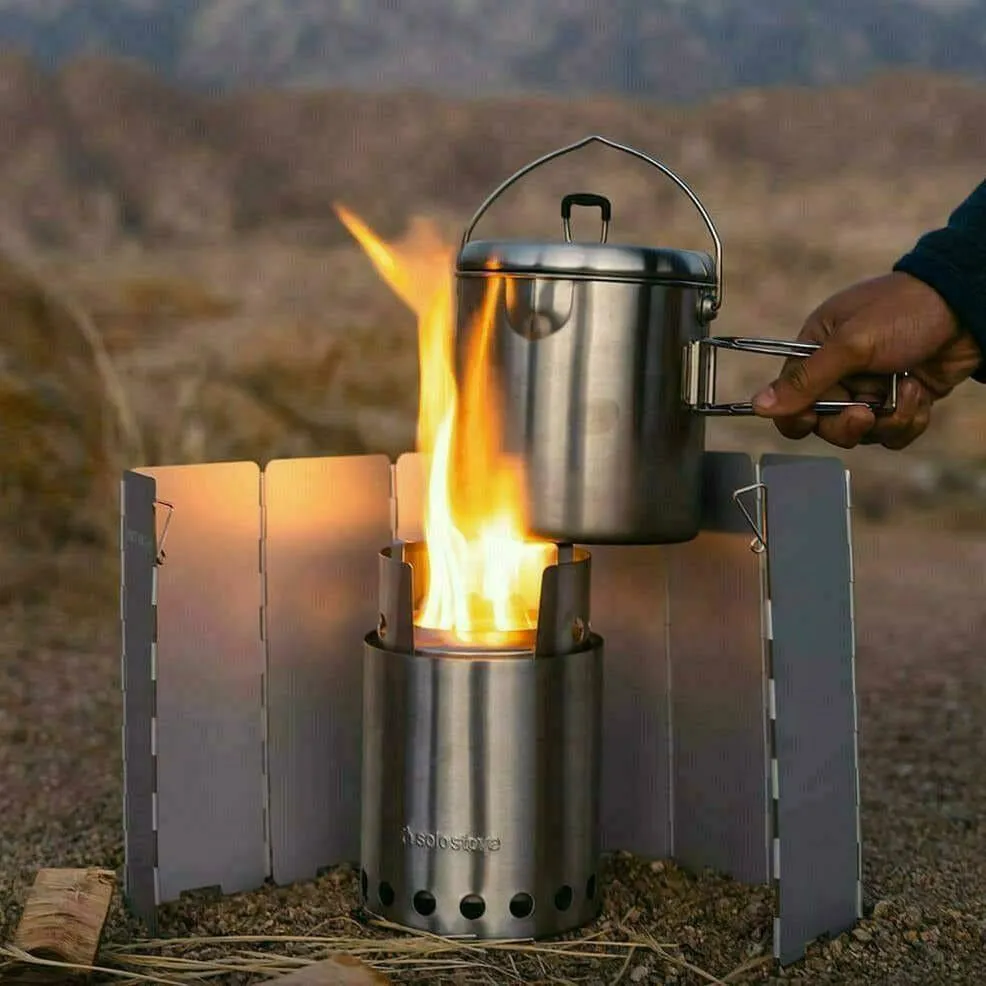 Solo Stove Aluminum Windscreen / Lite or Titan camp Solo Stove