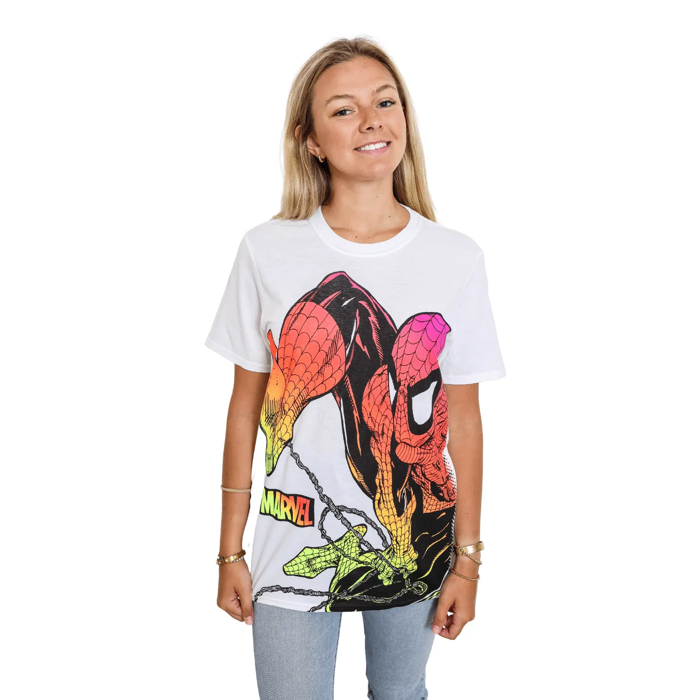 Spider-Man Chromatic Marvel Adult T-Shirt