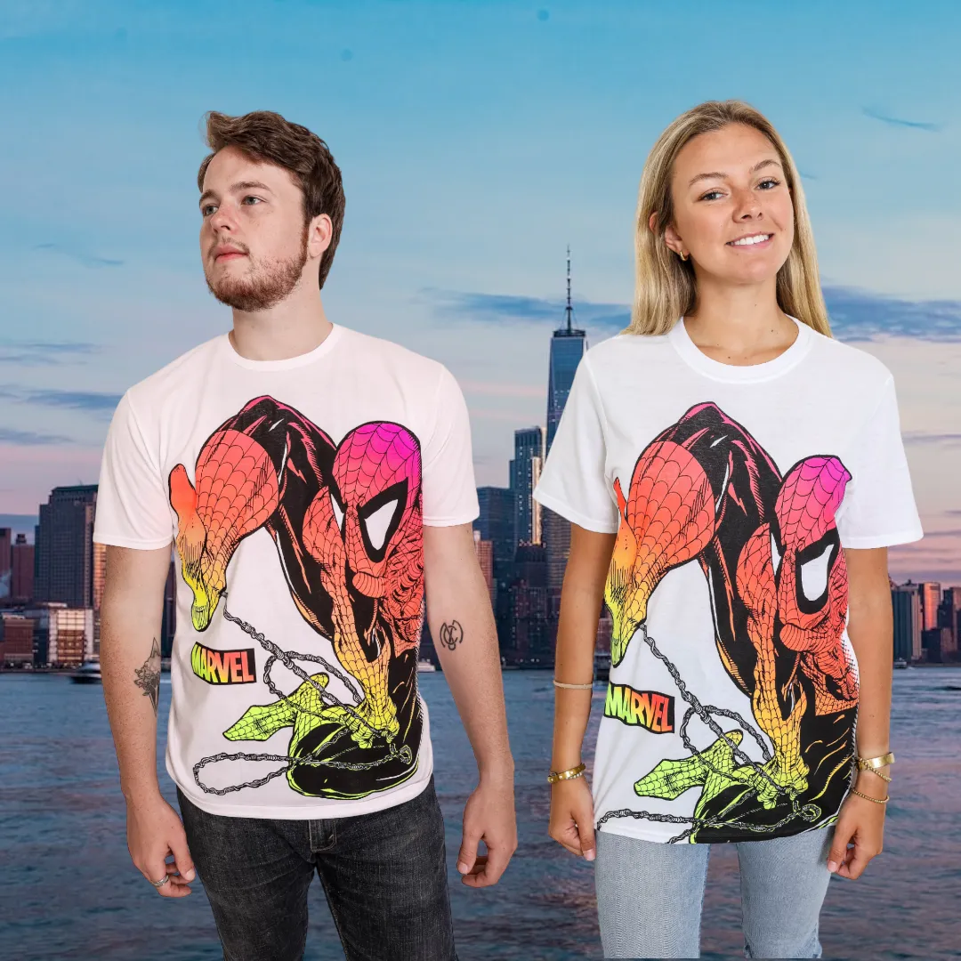 Spider-Man Chromatic Marvel Adult T-Shirt