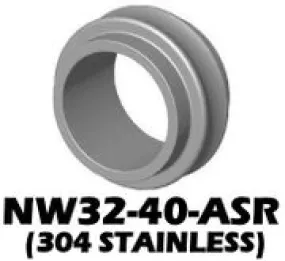 Stainless Adaptive Centering Ring NW32 to NW40 (NW32-40-ASR)