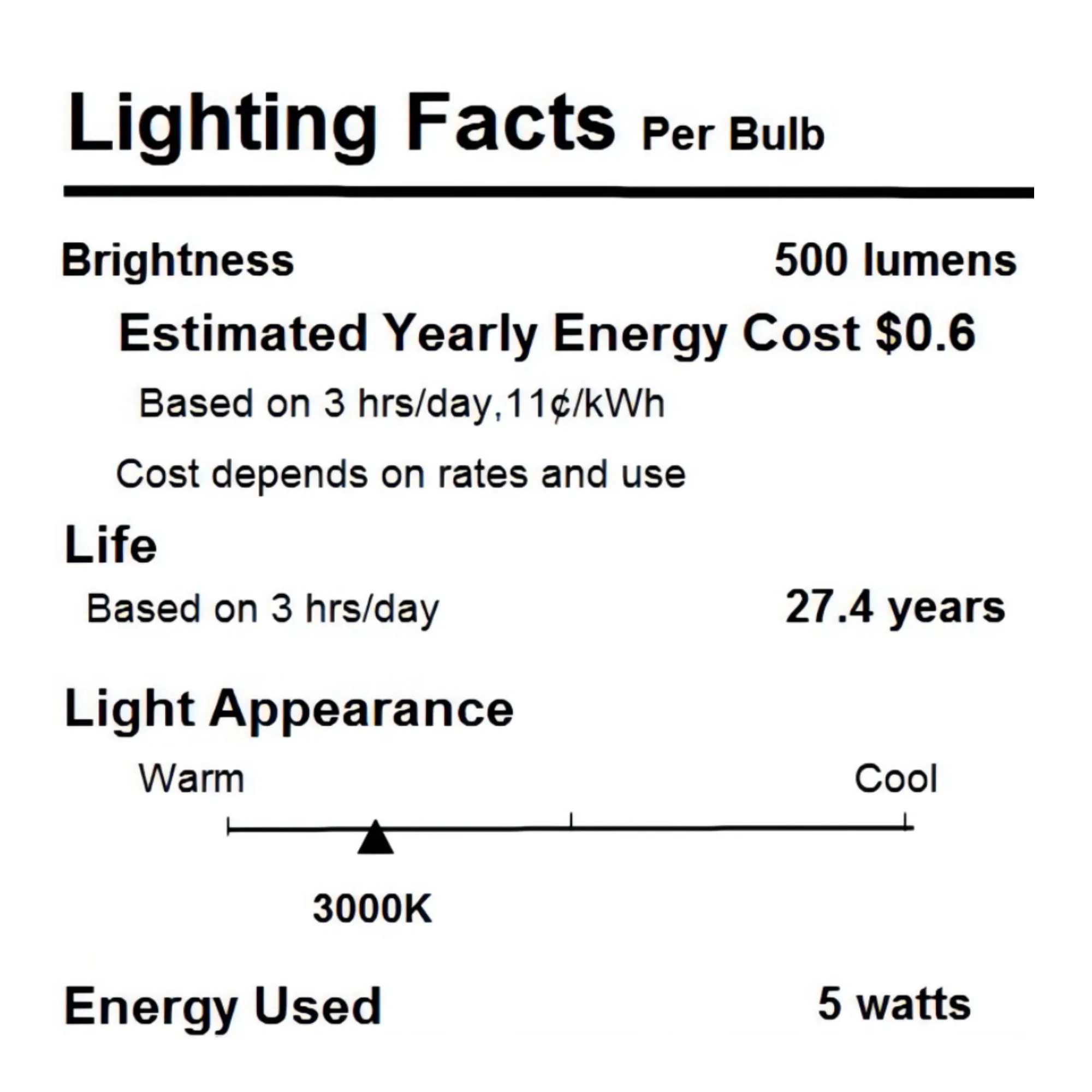 STAR Crystal LED Light Bulb - Large