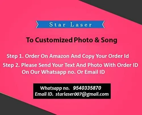 StarLaser Personalized Photo & Song Spotify Plaque with Warm White Light Customized Photo Frame with Scannable Code Gift for Birthday Anniversary