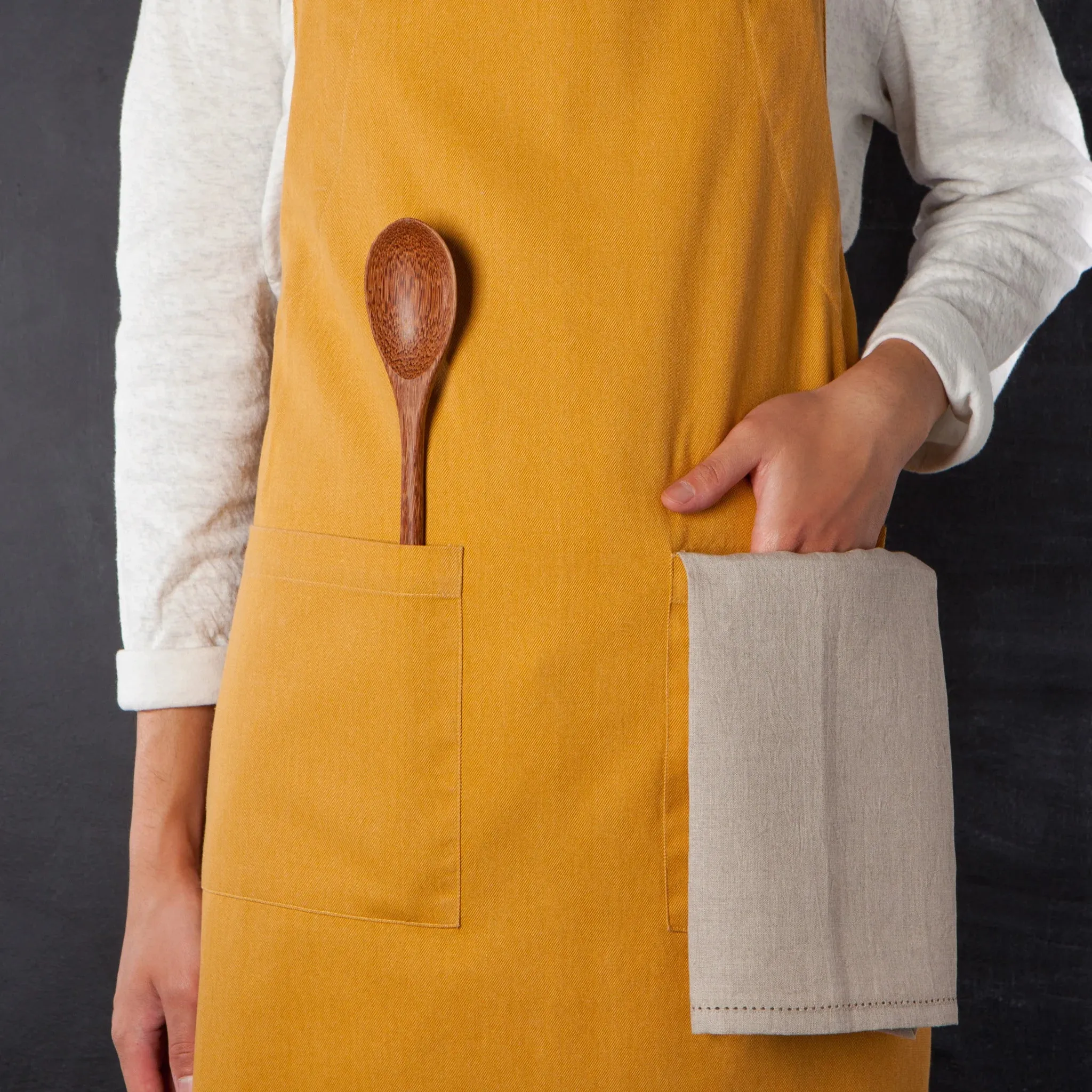 Stonewash Heirloom Ochre Apron