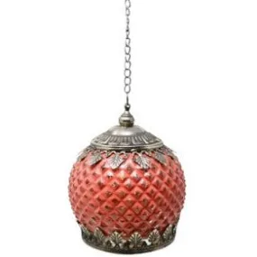 Sumata LED lantern - terracotta