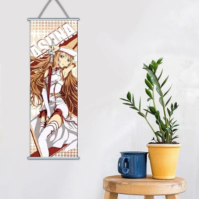 Sword Art Online Asuna Anime Wall Scroll Poster | 70 x 25 Cms |