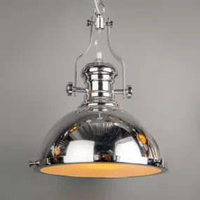 Tarragona 1 Light Polished Chrome Pendant Ceiling Light