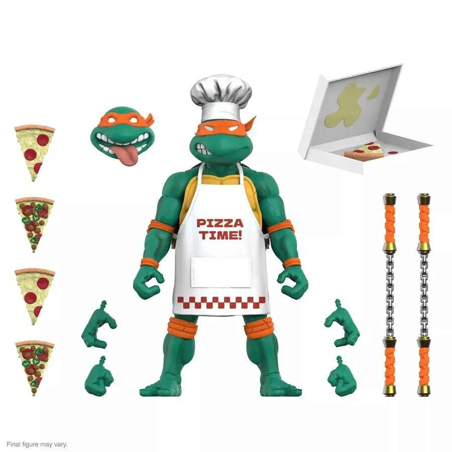 Teenage Mutant Ninja Turtles Ultimates Pizza Chef Michelangelo (SDCC 2024) 6 Inch Action Figure